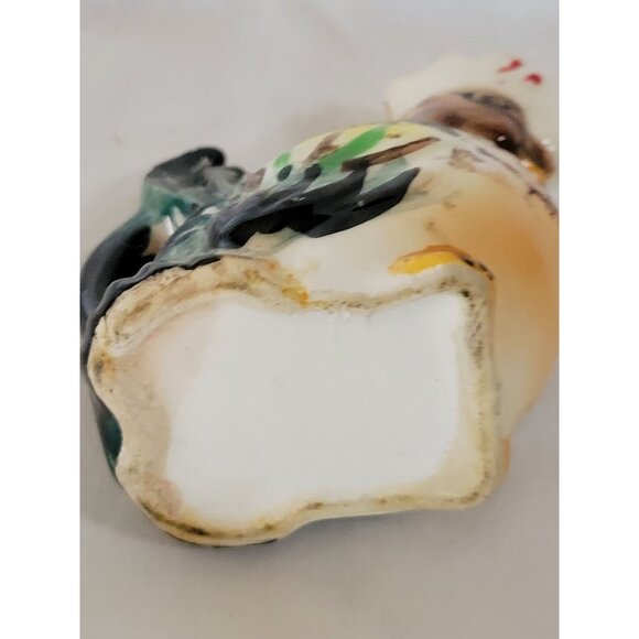 Vintage 1950s Hand-Painted Miniature Ceramic Rooster Pitcher Jug 3" Tall Japan - Picture 9 of 9